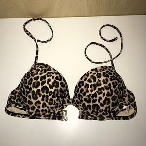 leopard print padded bikini